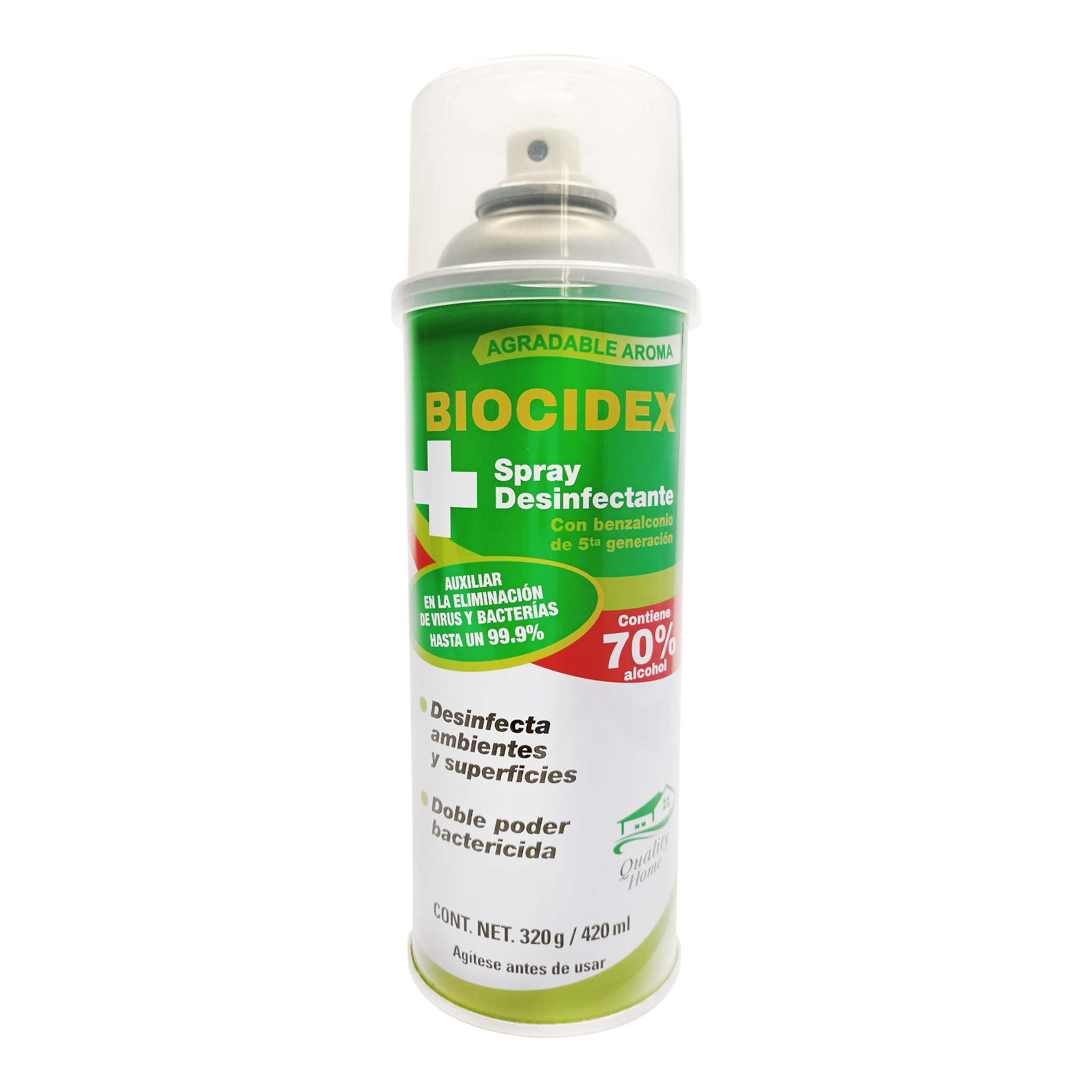 Spray Desinfectante al 70% Biocidex 320 g – Damaco